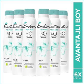 Emotion Aqua Kiss Deodorant 6x200 ml