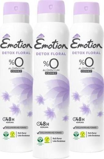 Emotion Detox Floral Deodorant 3x150ml