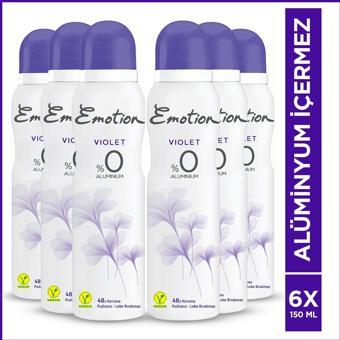 Emotion Violet Kadın Deodorant 6x150ml