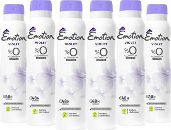 Emotion Violet Kadın Deodorant 6x150ml