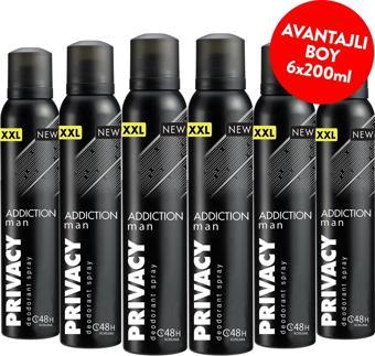 Privacy Addiction Man Erkek Deodorant 6x200 Ml