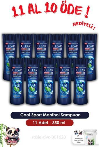 Clear Men 11 AL 10 ÖDE Cool Sport Menthol Şampuan 350 ml ve ROSIE 