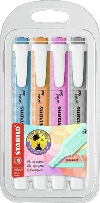Stabilo swing cool  Pastel 4 lü Paket