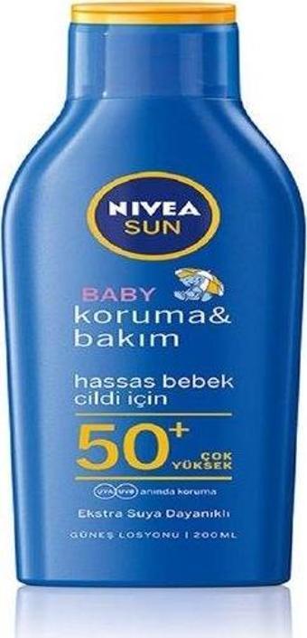 Nivea Sun Bebek Bakım Yapan Güneş Sütü Gkf 50+ 200Ml