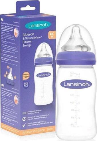 Lansinoh Natural Wave Biberon 240 Ml