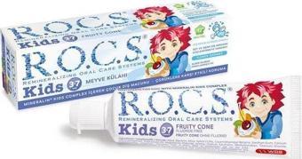 Rocs Kids 3-7 Yaş Meyveli Çocuk Diş Macunu Meyve Külahı 35ml