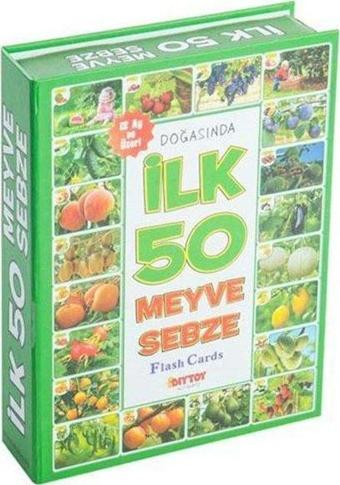 DiyToy İlk 50 Meyve Sebze Hafıza Kartları