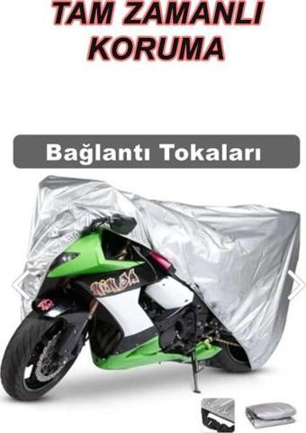 Kral Motor Kr-25-L Ava 5000 Uyumlu Arka Çantalı Su Geçirmez 4 Mevsim Koruyan Motosiklet Brandası Gri