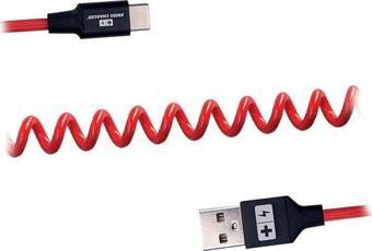 Swiss Charger Spiral Type C Kablo SCC-10012 1,5m