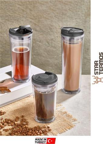 Star Termos Mug 250 Ml Şefaf Seri ( Piknik Kamp Outdoor Ofis Otel Kafe Okul Kampüs )