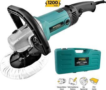 Anadolustrong ANS1002 Profesyonel Polisaj Makinesi 6 Kademeli 1200W Pasta Cila Zımpara Makinesi