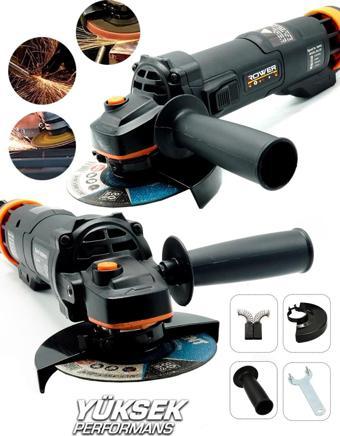 ROWERMAX BL-3800 Alman Pro-X 125 Mm Demir Metal Kesme Avuç İçi Taşlama Makinesi