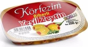 KÖRFEZİM BİBERLİ YEŞİL ZEYTİN 200GR