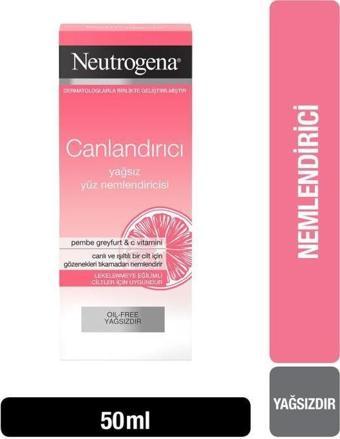 Neutrogena Visibly Clear Canlandırıcı Pembe Greyfurt Yağsız Nemlendirici 50 ml