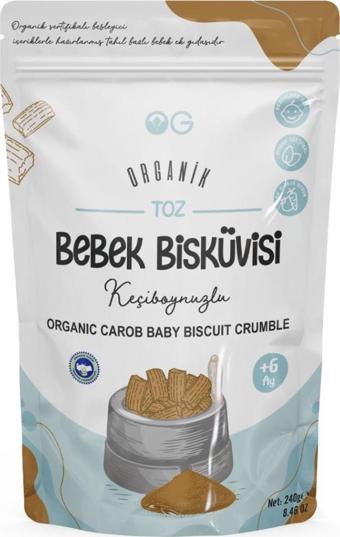 OG Natural Organik Keçiboynuzlu Toz Bebek Bisküvisi 240 Gr +6 Ay