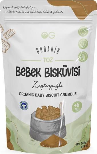 OG Natural Organik Toz Bebek Bisküvisi 240 Gr +6 Ay