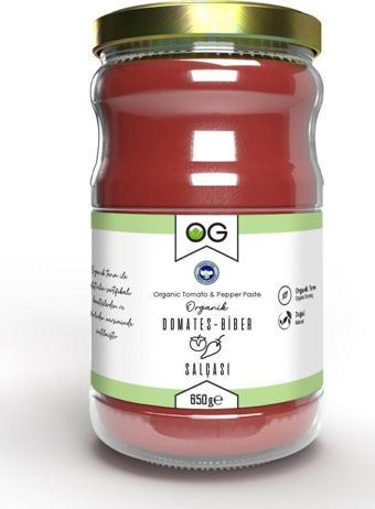 OG Natural Organik Tuzsuz Domates-Biber Salçası 650 Gr