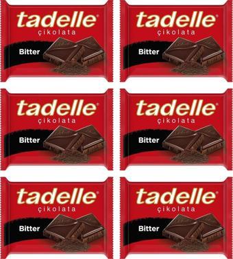 Tadelle Bitter Tablet Çikolata 60 gr X 6 Adet