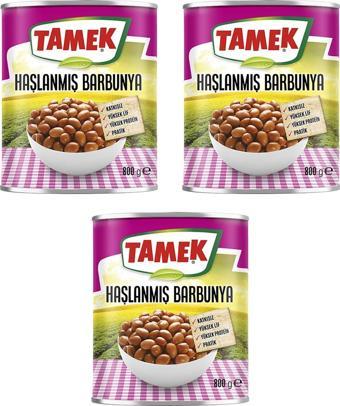 Tamek Haşlanmış Barbunya 800 Gr x 3'Lü Paket 