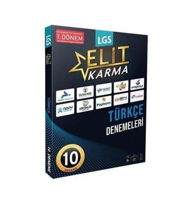 8.Sınıf LGS 1.Dönem Elit Karma Türkçe 10'lu Deneme - Kolektif  - PRF Paraf Yayınları