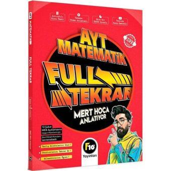 Mert Hoca AYT Matematik Full Tekrar Video Ders Kitabı - Mert Hoca - F10 Yayınları