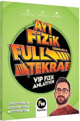 AYT Fizik Full Tekrar Video Ders Kitabı - Kolektif  - F10 Yayınları
