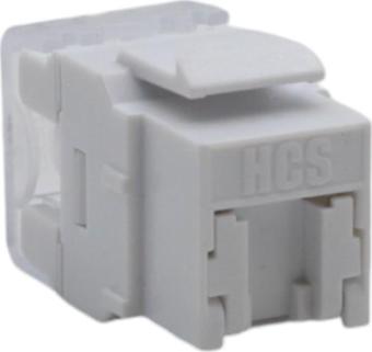 HCS J6E-00874  KORUMALI CAT6 KEYSTONE JACK BEYAZ (10'LU PAKET )