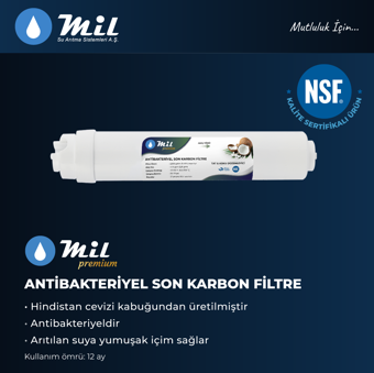 Mil Su Kapalı Kasa NSF Onaylı 4lü Filtre Seti