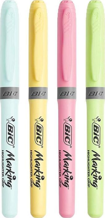 Bic FOSFORLU KALEM BRITE LINER SET GRİP PASTEL 4 LÜ