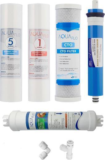Mil Su Milsu Açık Kasa Su Arıtma Cihazı 5li Filtresi AquaFlo Membran Set