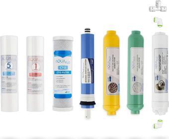 Mil Su Açık Kasa Su Arıtma Cihazı 7li Filtresi AquaFlo Membran Set