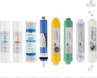 Mil Su Açık Kasa Su Arıtma Cihazı 8li Filtresi AquaFlo Membran Set