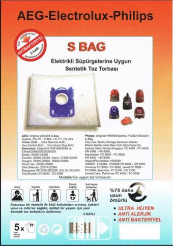 AEG Elektrolüx-s-bag Süpürge Torbası 5 Adet