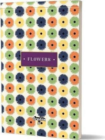 Denden Flowers 15 x 23 80 Yaprak Soft Çizgisiz Bloknot