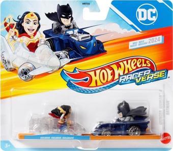 Hot Wheels Racer verse Wonder Woman ve Batma  2'li Paket - HRT23