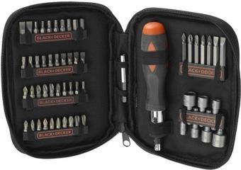 Black&Decker 56 Parca Circirli Tornavida Aksesuar Seti - A7104-XJ