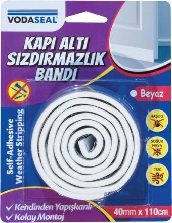 VodaSeal Kapı Altı Sızdırmazlık Bandı - Beyaz