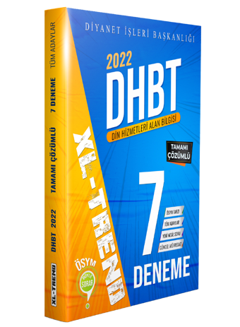 XL-TREND 2024 DHBT XL-TREND TAMAMI ÇÖZÜMLÜ 7 DENEME - DDY Yayınları