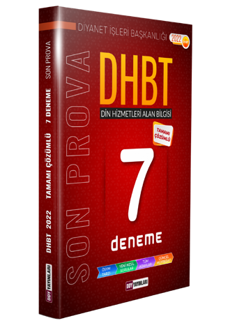 2023 DHBT SON PROVA TAMAMI ÇÖZÜMLÜ 7 DENEME - DDY Yayınları