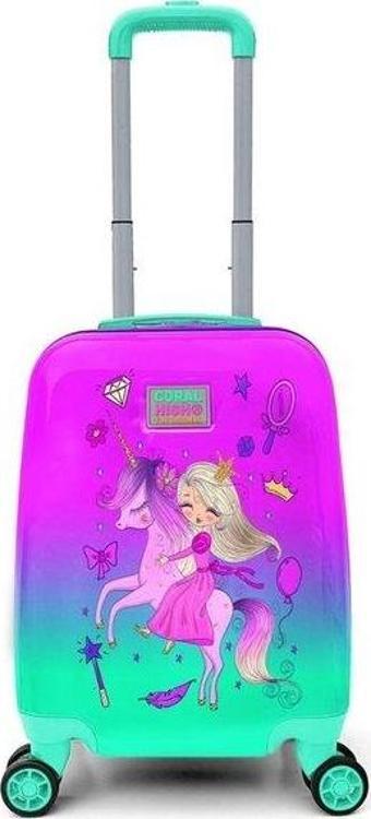 Coral High  Mini Prenses Desenli Çocuk Valizi 16722