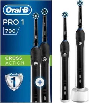 Oral-B Pro 790 Şarj EdilEbilir Diş Fırçası Siyah 2 li Avantaj Paketi