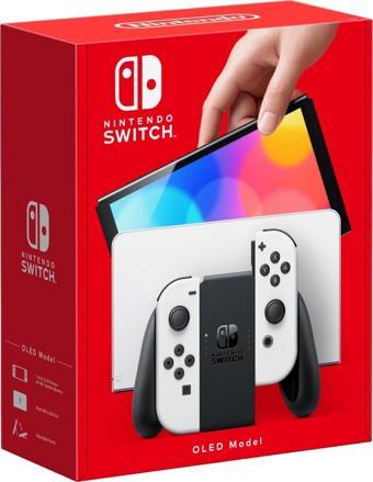 Nintendo Switch OLED Beyaz Oyun Konsolu (CDMEDIA GARANTİLİ)