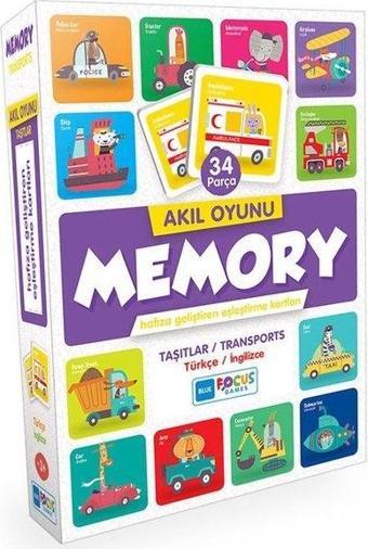 Blue Focus Taşıtlar 34 Parça Memory BF129