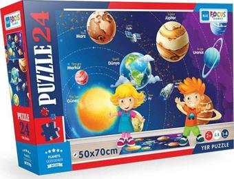 Blue Focus Gezegenler 24 Parça Puzzle Yer Puzzle BF380