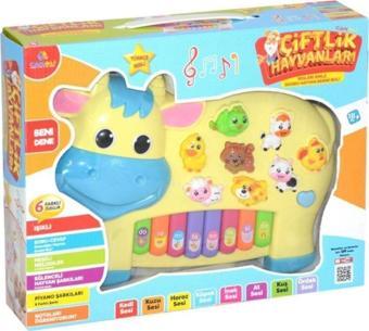 Can Ali Toys Işıklı Müzikli Inek Görünümlü Piyano