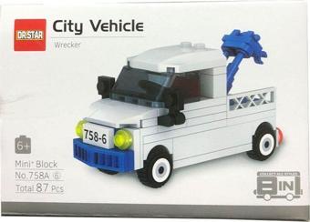 Pasifik Toys Lego Benzeri Mini Bloklar - City Araçları Serisi - Yıkıcı - 87 Parça