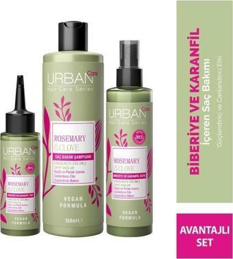 Urban Care Rosemary & Clove Biberiye ve Karanfil Saç Bakım 4lü Set