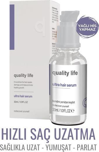 Quality Life Ql Hızlı Saç Uzatma Serumu ( Ultra Hair Serum ) Hızlı Saç Uzatan Yardımcı Yağlar Serisi