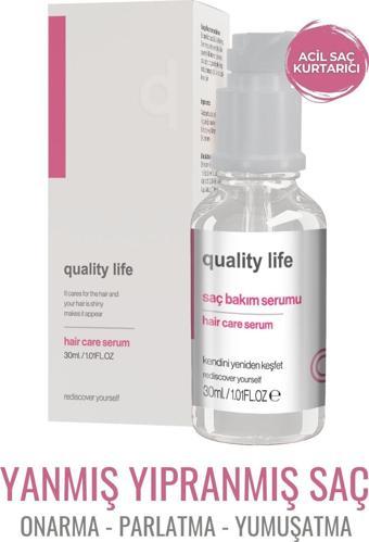 Quality Life Saç Bakım Yağı Argan Keratin Saç Bakımı Yağı Yanmış Yıpranmış Saçlar İçin Saç Bakım Hair Care Serum