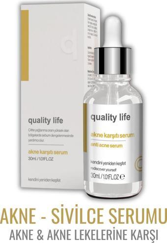 Quality Life Sivilce ve Akne Karşıtı Serum - Sivilce Akne Kurutucu - Siyah Nokta Leke İz Akne Karşıtı Cilt Serumu